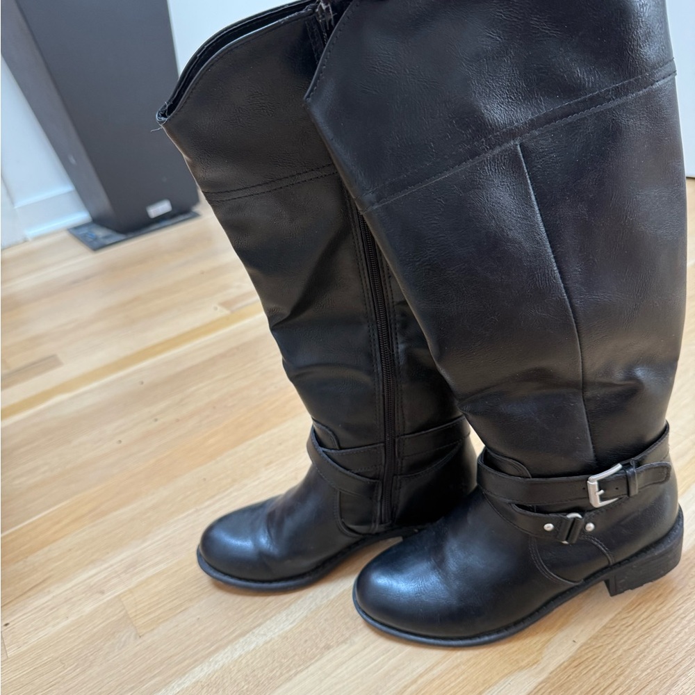 Black Knee-High Boots
